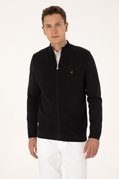 U.S. Polo Assn. Erkek Siyah Triko Hırka 50315024-VR046