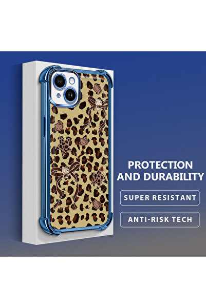 Hontinga حافظة هاتف شفافة من السيليكون الناعم متوافقة مع آيفون 14 بلس مع طباع...