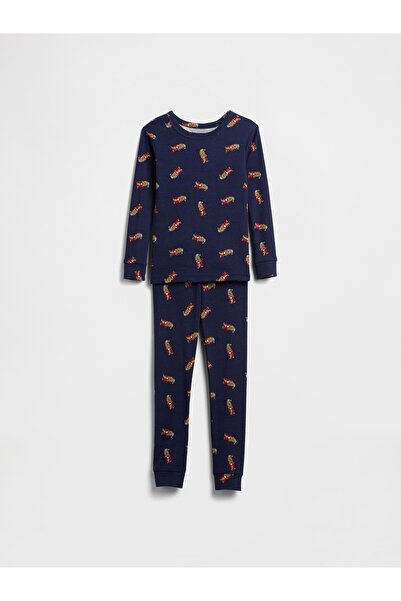 GAP Bebek Lacivert %100 Organik Pamuk Brannan Bear Pijama Takımı