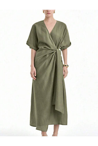 Sheya Rochie midi Shein, kaki