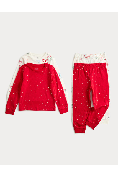 Marks & Spencer 2’li Saf Pamuklu Çocuk Pijama Takımı (1–8 Yaş)