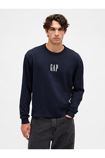 GAP Erkek Lacivert Logo T-Shirt
