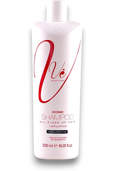 Ve Beauty Care Shampoo Iconic 500ml – All Hair Types (Argan, Chamomile & Sunf...