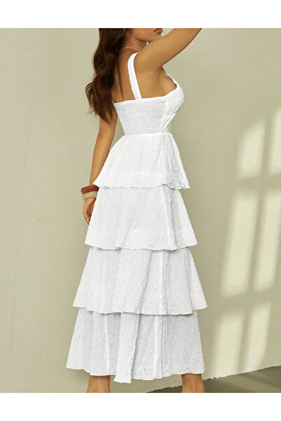 Sheya Shein maxi dress, white