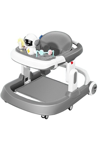 mavio Adjustable Baby Walker for Babies Aged 6-18 Months, Foldable with 3 Toys