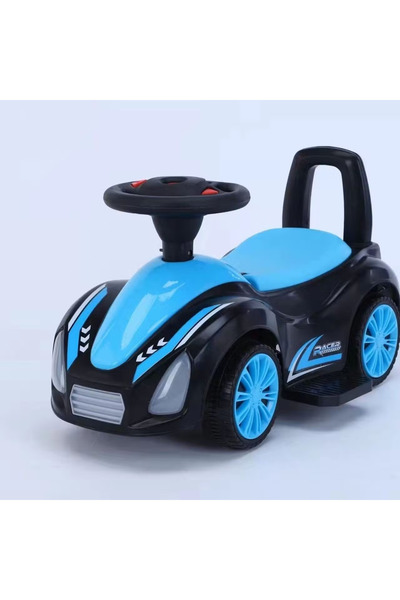 My modern game سيارة ركوب للأطفال بدفع القدم مع سلة تخزين تحت المقعد، موسيقى ...