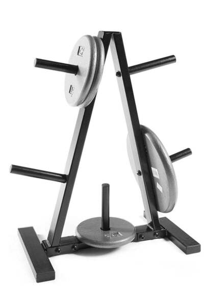 Alcoach حامل أقراص حديدية بوزن قياسي - حامل 5 أعمدة