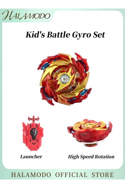 HALAMODO Kid's Battle Gyro Set Gaming Gyro Spinning Toy Battling Toys Metal F...