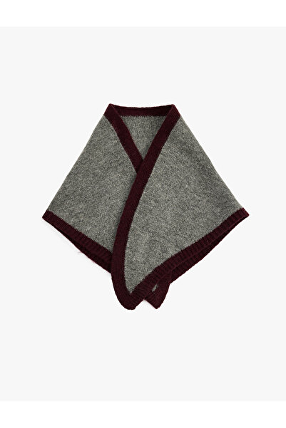 Koton Color Contrast Triangle Scarf