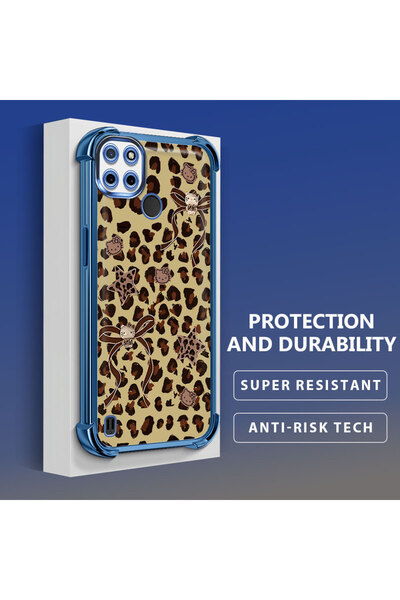 Hontinga جراب هاتف شفاف من السيليكون الناعم متوافق مع هاتف Realme C21Y/C25Y م...