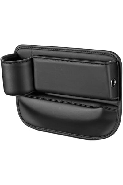 Arabest Leather Car Seat Gap Filler with Cup Holder - Adjustable Multifunctio...
