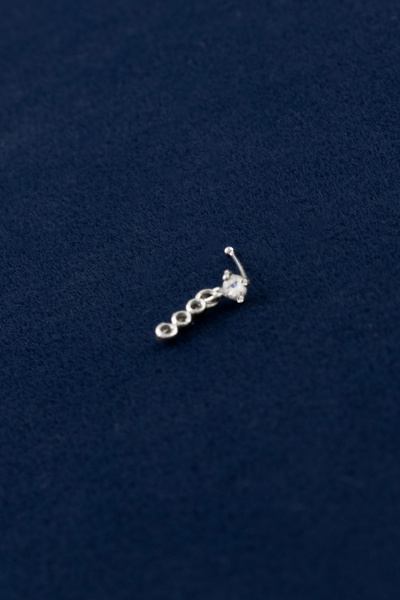 Sortie Aksesuar Sallanan Üçtaş Figürlü Zirkon Taşlı 925 Gümüş Hızma