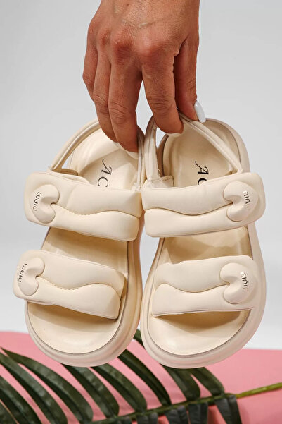 Zaira Sandale fete bej din piele ecologica Rox2 #22215 - 31