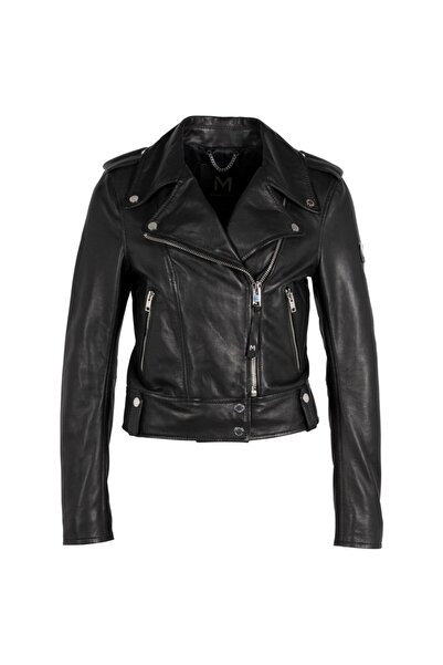 mauritius Geaca de Piele Dama Silver Neagra MWLunah