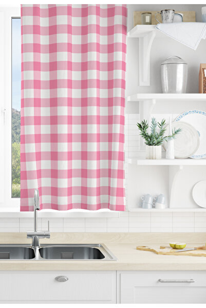 EVSEHOMES PEMBE EKOSE TEK KANAT FON PERDE