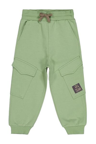 Civil Boys Cargo Pocket Pack Labeled 2-5 Year Old Sweatpants - Green 3-4 Years Old