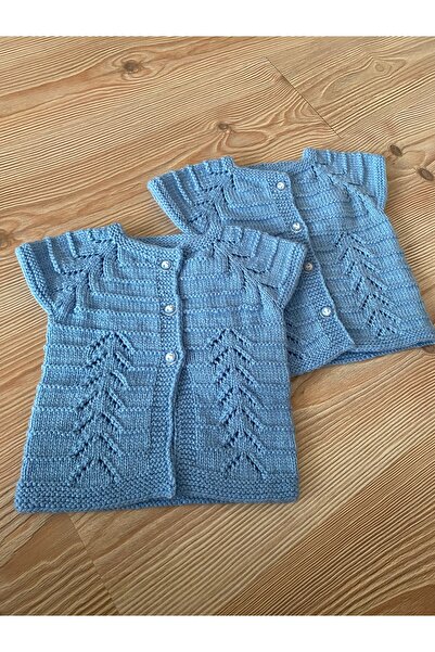 Ören Bayan El örgüsü 0-6 ay bebek yeleği
