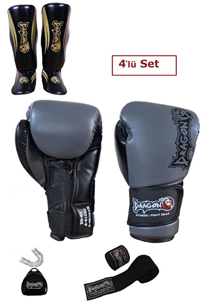 Dragondo Dragon Kunuri Boks Eldiveni 4'lü Set Boks Eldiven 40716 Kaval Koruyu...