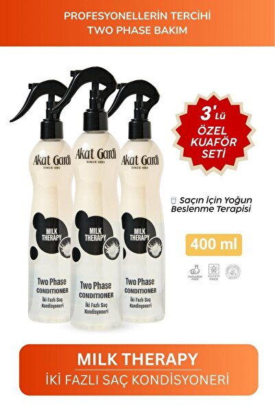 Akat Gardi Milk Therapy Fön Suyu 400Ml.3Lü Özel Set