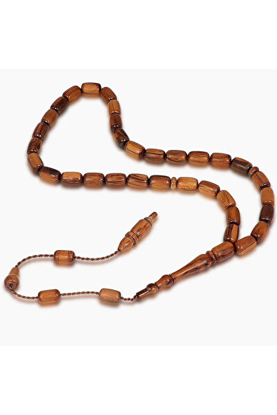 İnan Tesbih Capsule Cut Snake Wood Prayer Beads Domestic Craftsmanship