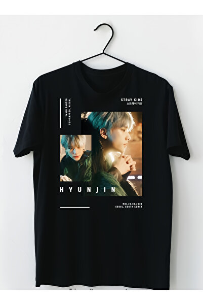 barsdepo Tricou STRAY KIDS HTUNJIN cu imprimeu , Tricou unisex supradimension...