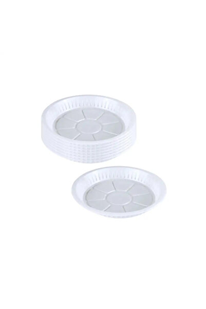Generic Ecno Pack Disposable Round Plastic Food Serving Plates 10 inch- 20 Pieces