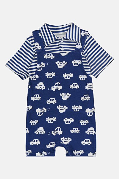 English Laundry Toddlers Boy 2 Pieces Polo And Jumpsuit Set, Multicolor