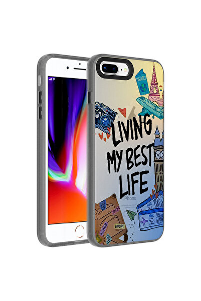 Ankayan Teknoloji غطاء حماية لهاتف iPhone 7 Plus منقوش بغطاء صلب من ANKY Drag...