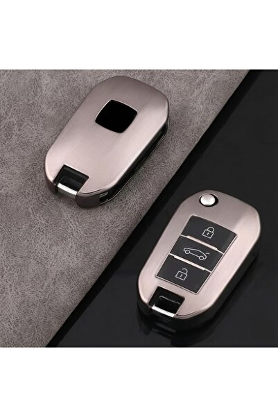 Oto Aksesuarcım غطاء سيليكون لمفتاح السيارة متوافق مع بيجو 301 وسيتروين سي-إل...