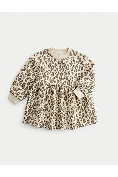 Marks & Spencer Leopar Desenli Elbise (2-8 Yaş)