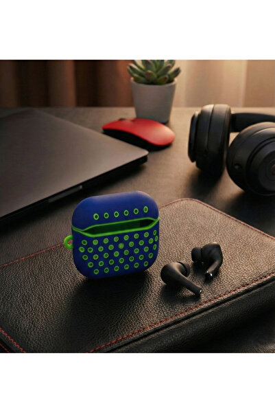 AirPods Pro 1 Uyumlu Delikli Spor Kılıf Airpods Pro 1. Nesil Çift Renk Silikon Kasa Koruyucu Kılıf