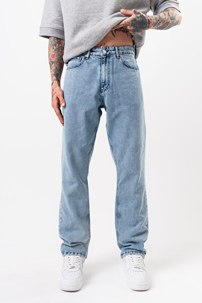 Denim Republic Men's Ice Blue Regular Jeans