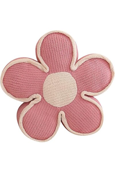 Arabest وسادة زهور، وسادة أرضية ناعمة مخملية مزينة بنقوش زهور، مخمل، حشوة من القطن البولي بروبيلين، قابلة للغسل، وسادة مقعد