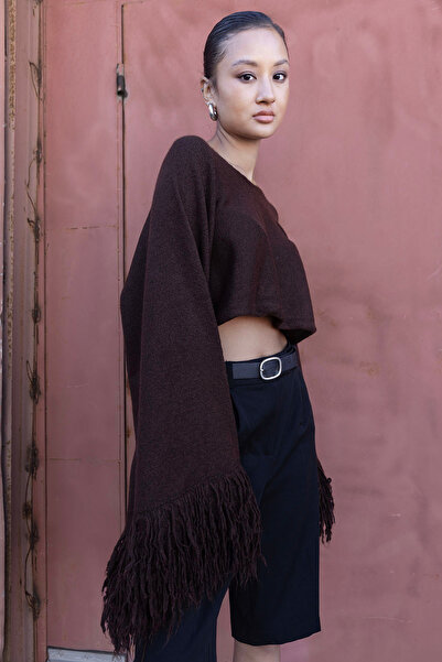 Nisan Pulover tricotaj cu ciucuri