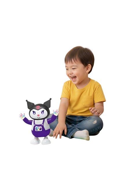 Premium لعبة كورومي الراقصة مع أضواء - شخصية كرتونية كهربائية متحركة للأطفال