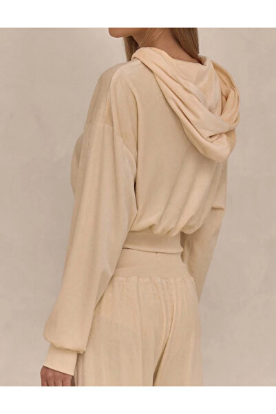 Sheya Shein Zip Hoodie, cream