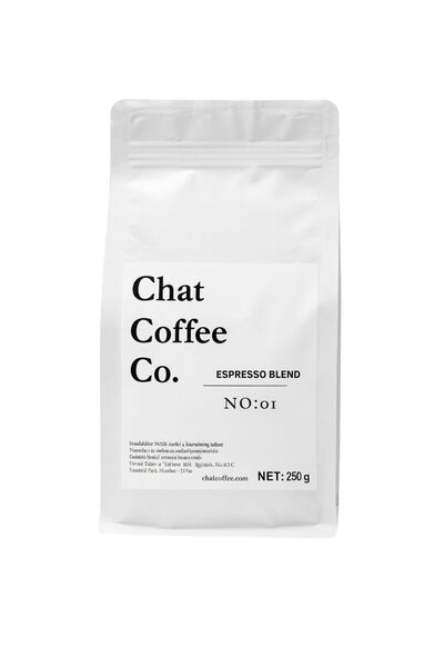 CHAT COFFEE CO. Espresso Kahve No:01 %100 Arabica Çekirdek Kahve Yoğun Gövdel...