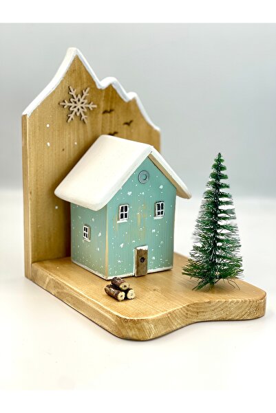 Căsuțe Decorative Handmade bookend made of solid wood - library decoration