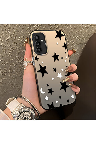 Hontinga Samsung Galaxy M13/M23 Uyumlu Kılıfı Yıldızlar Sert kabuk Düşüme önl...