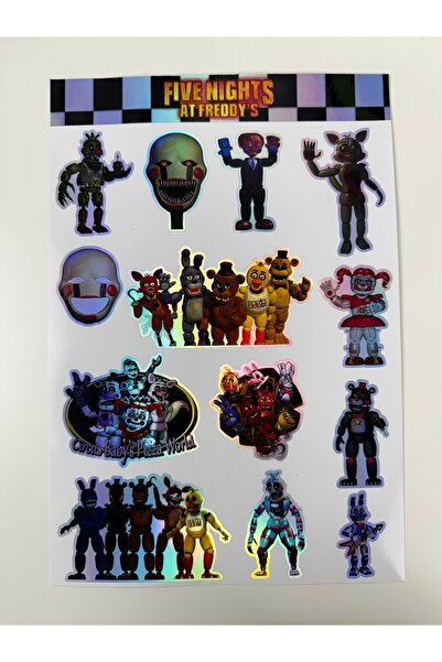 cakaybu Five Nights at Freddy’s (FNAF) Hologram Sticker Seti