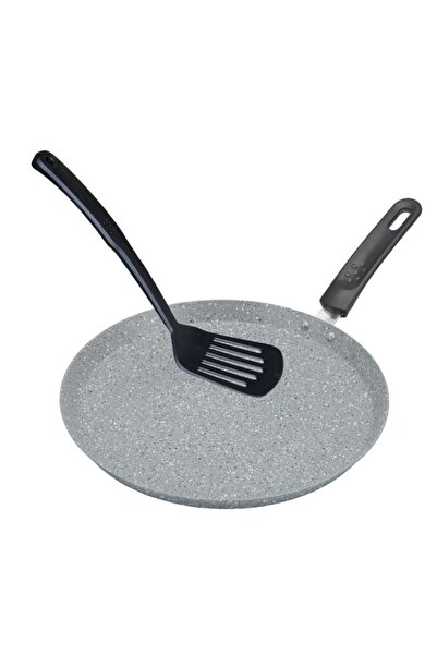 goldmann Tavă pentru clătite 22 x 1,8 cm, marmoră antiaderentă, spatulă inclusă