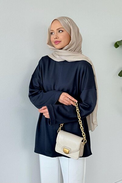 Hazamoda Μπλούζα Eyşan με κορδόνια ανθρακί