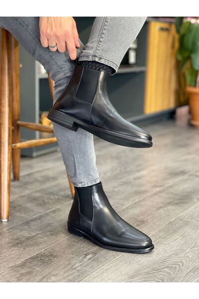 MOR KUNDURA Hakiki Deri Günlük Kullanım Erkek Chelsea Bot