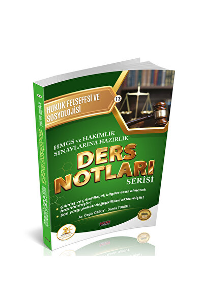 Savaş Yayınevi HUKAL HMGS-HAKİMLİK Hukuk Felsefesi ve Sosyolojisi Ders Notlar...