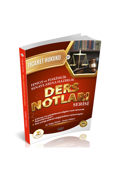 Savaş Yayınevi HUKAL HMGS-HAKİMLİK Ticaret Hukuku Ders Notları Savaş Yayınlar...