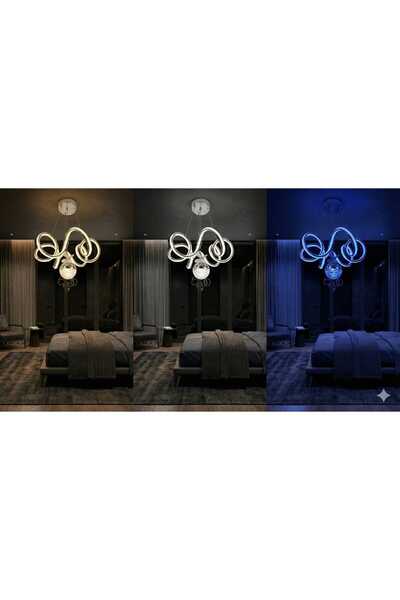 Bohem Aydınlatma 3 renk MOD Deniz Yıldızı ÇİFT Kanal Modern Avize Beyaz/Sarı/...