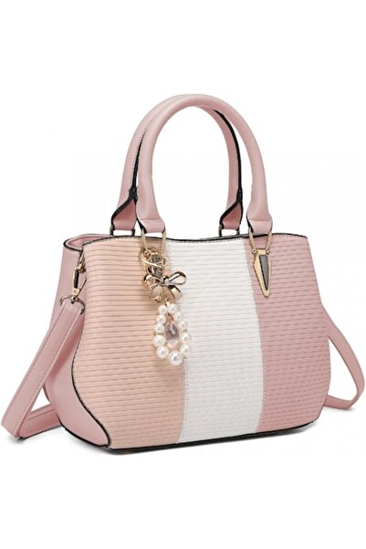 Miss Lulu Handbag with Bow Pendant and Crystal