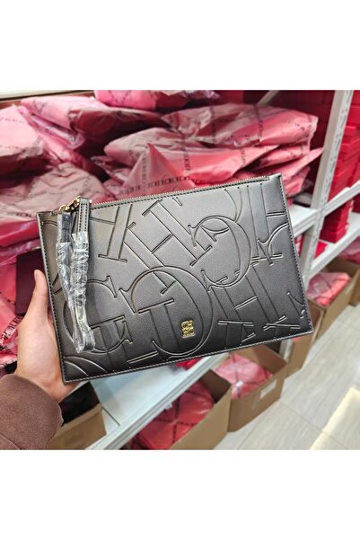 CILMI HARVILL CHHC CHCH Women's Business Clutch with Smooth Zipper, Letter Em...