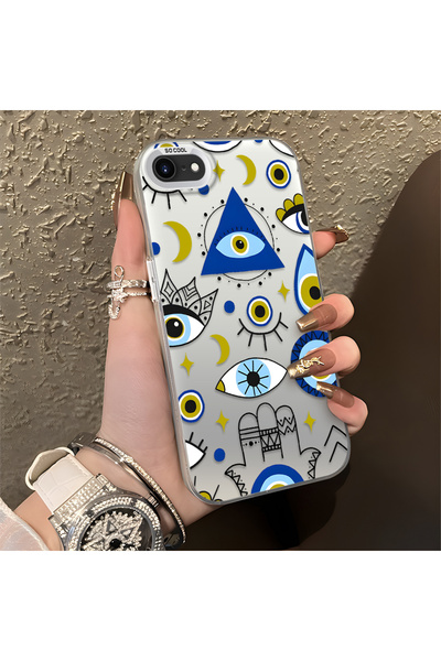 Hontinga Case Compatible with iPhone 7/8/Se 2020 2022 Stars Hard Shell Anti-D...