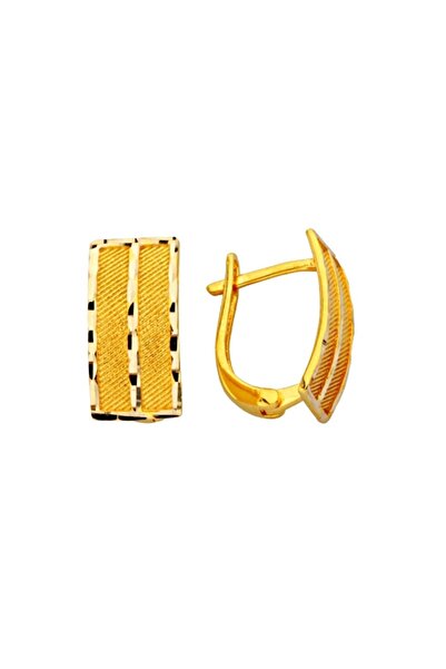 Çgk Çiğdem Gürel Kuyumculuk ÇGK 22 Ayar Kadın Hasır J Küpe